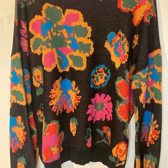 Fate Multicolor Floral Knit Sweater - Picture 12 of 13
